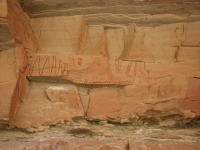 Pictographs near the San Rafael River